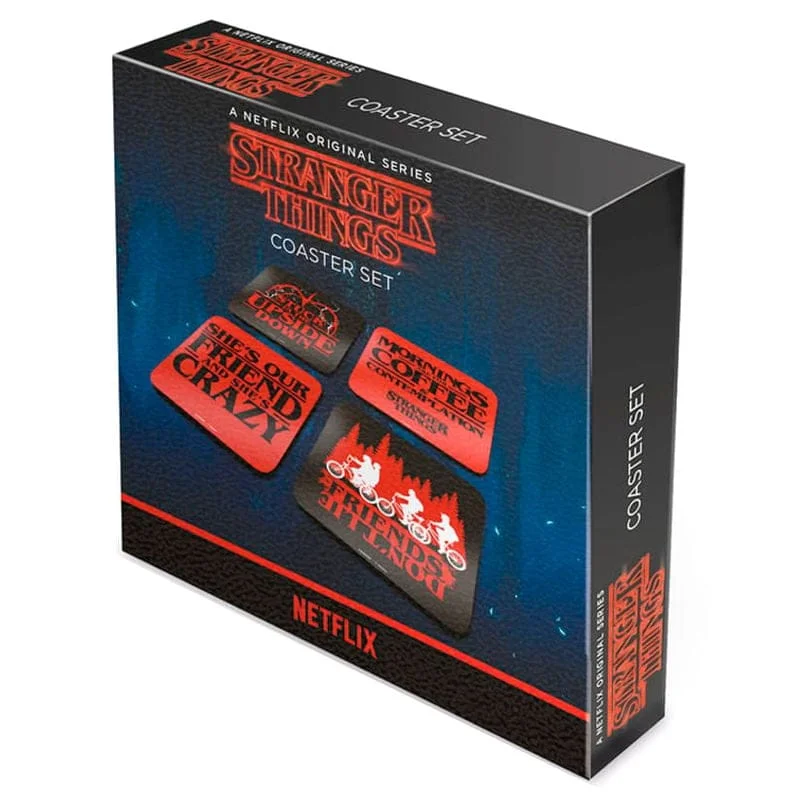 Stranger Things - Phrases 4 Onderzetters Set