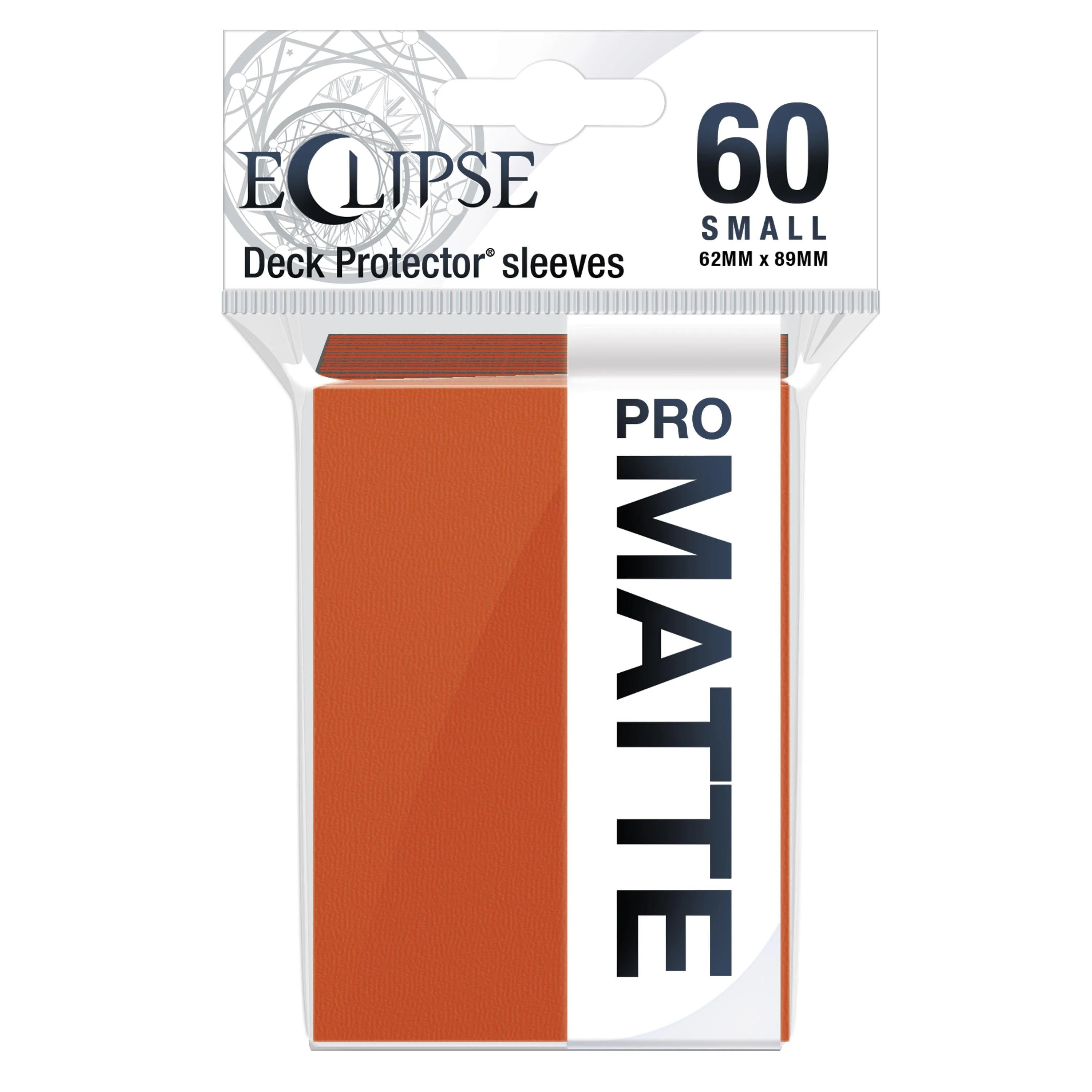 Ultra Pro - Eclipse Matte 60 Klein Formaat Kaarthoesjes Pompoen Oranje Pack (62 x 89 mm)
