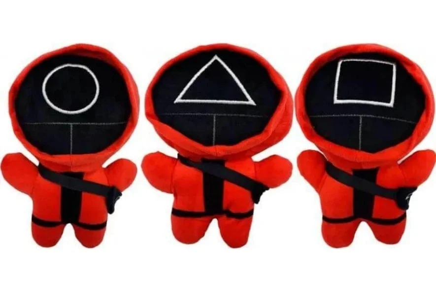 Octopus Mood Knuffel Omkeerbaar - Zwart/Rood - 10 x 20 CM (Een willekeurige per verpakking)