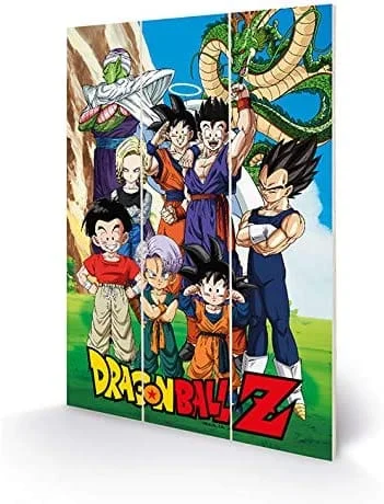 Dragon Ball Z - Unbreakable Bonds Wood Print 20 X 29.5 cm