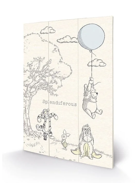 Winnie the Pooh - Splendiferous  Wood Print 20 X 29.5 cm