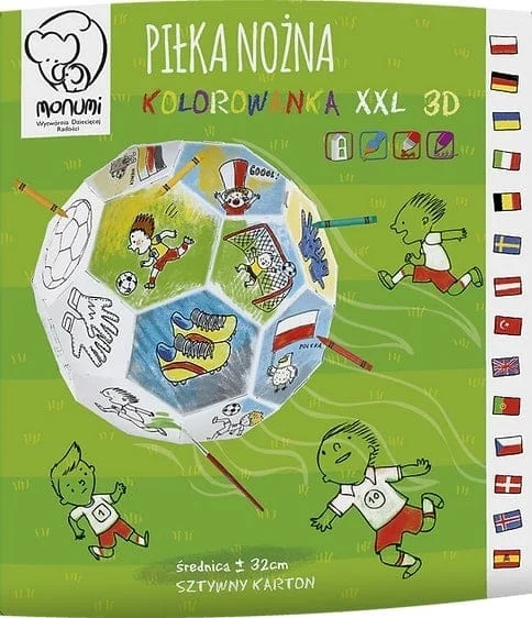 Monumi - Model om te monteren en in te kleuren "Football"