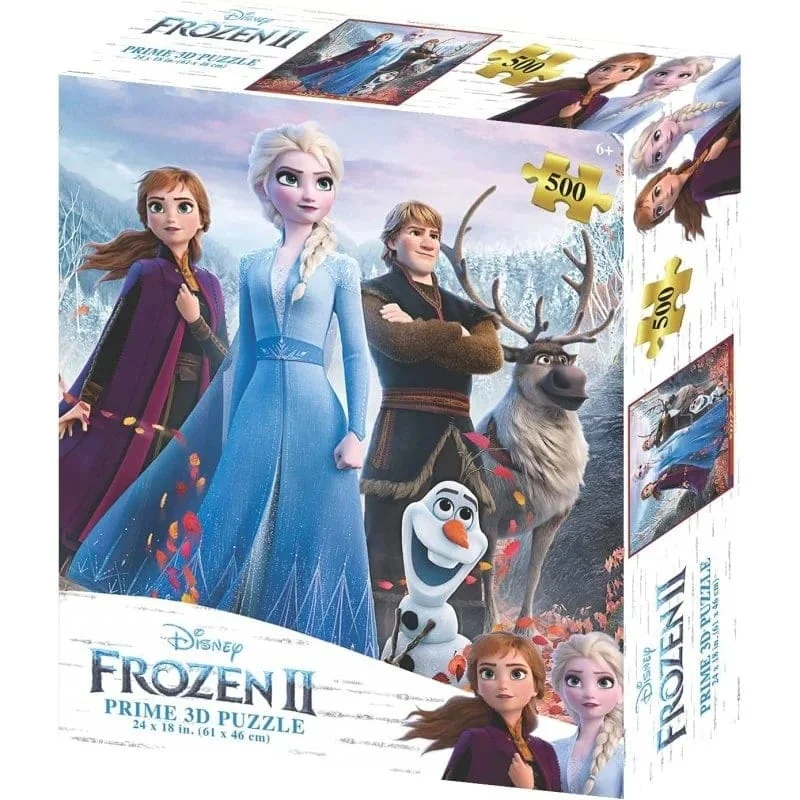 Disney - Frozen 2 Personages Puzzel - 61x46 cm 500 stk - met 3D lenticulair effect