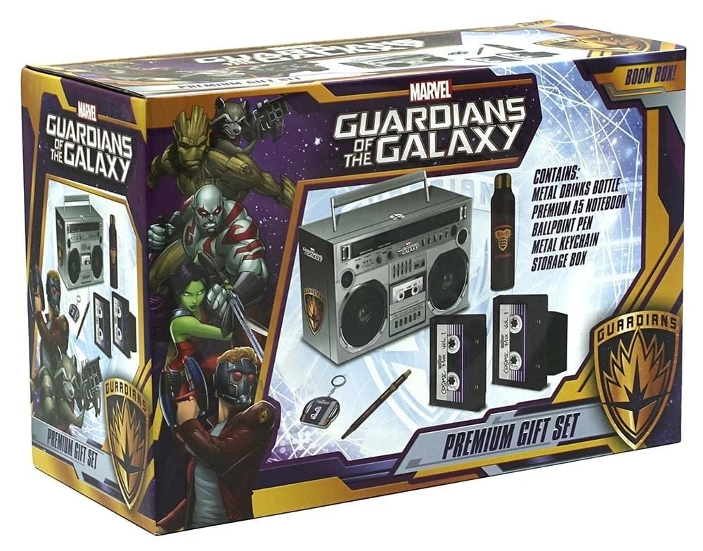 Guardians of the Galaxy - Cadeauset met potloden, metalen fles, notitieboekje en sleutelhanger (Starlords Boom Box)