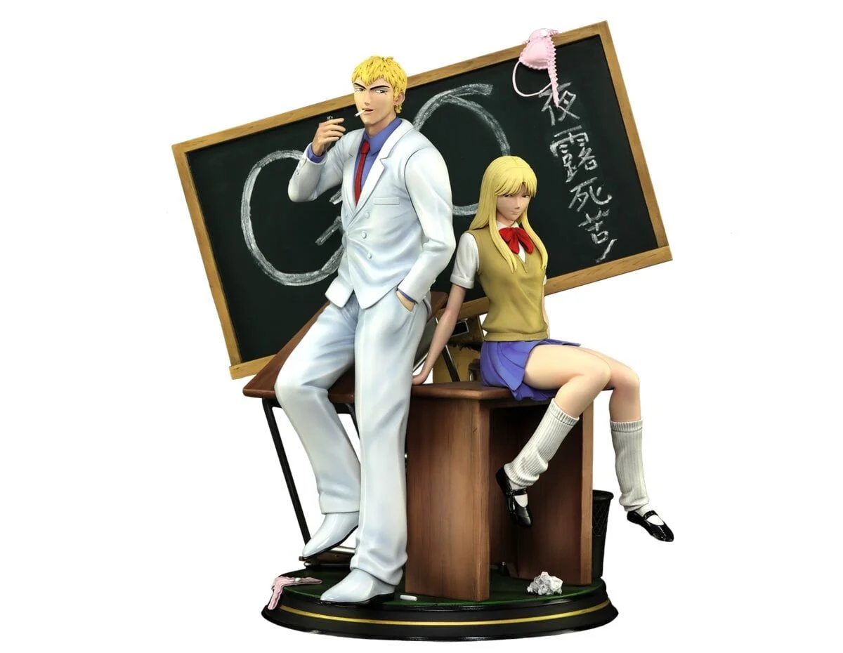 Cartoon Kingdom - 1:6 Statues - Great Teacher Onizuka - Eikichi Onizuka en Urumi Kanzaki Statue 35cm