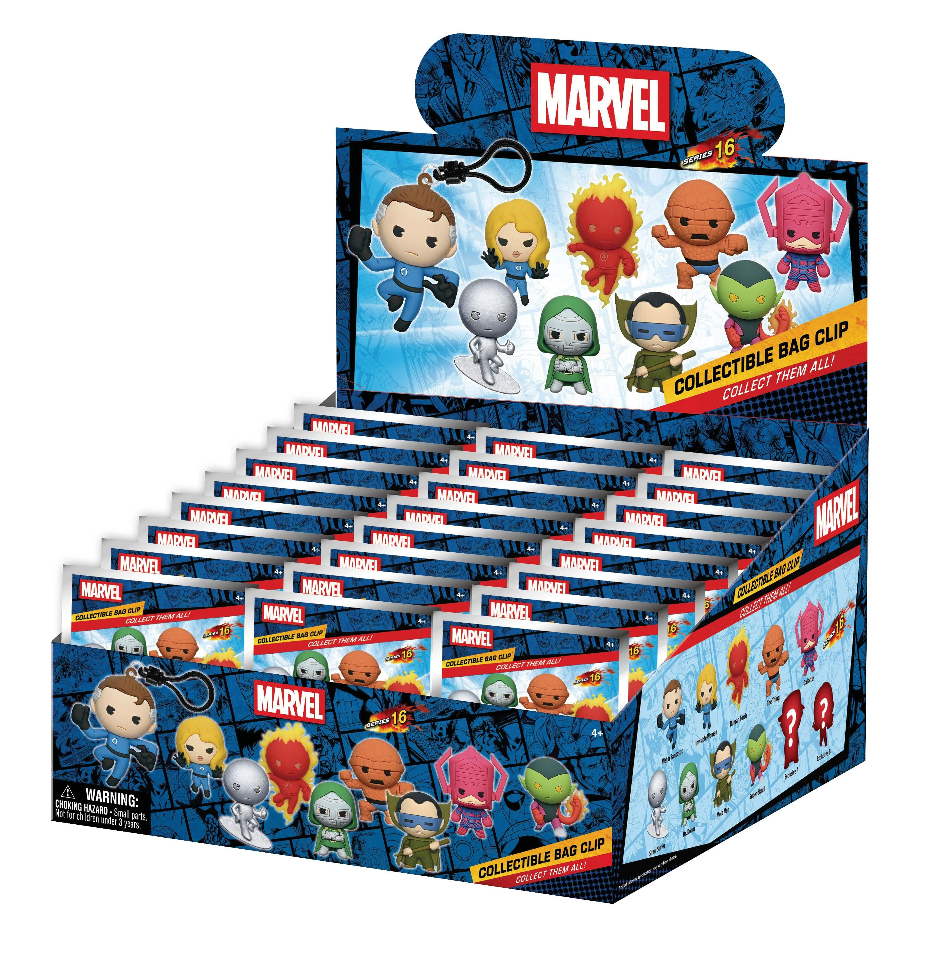 Fantastic Four - Verzamelbare Schuim Figurale Tassenclip Blinde Zak Assortiment (Series 16) (24 st.)