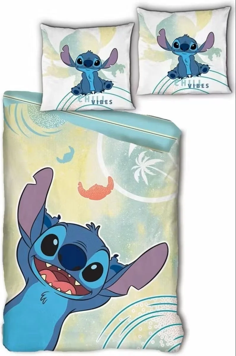 Lilo & Stitch - Chill vibraties Dekbedovertrek 100% Katoen (140x200cm + 65x65cm)