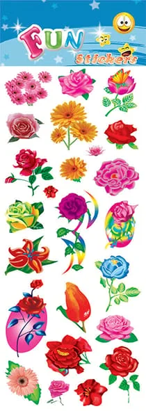 Fun Stickers - Bloemen stickers