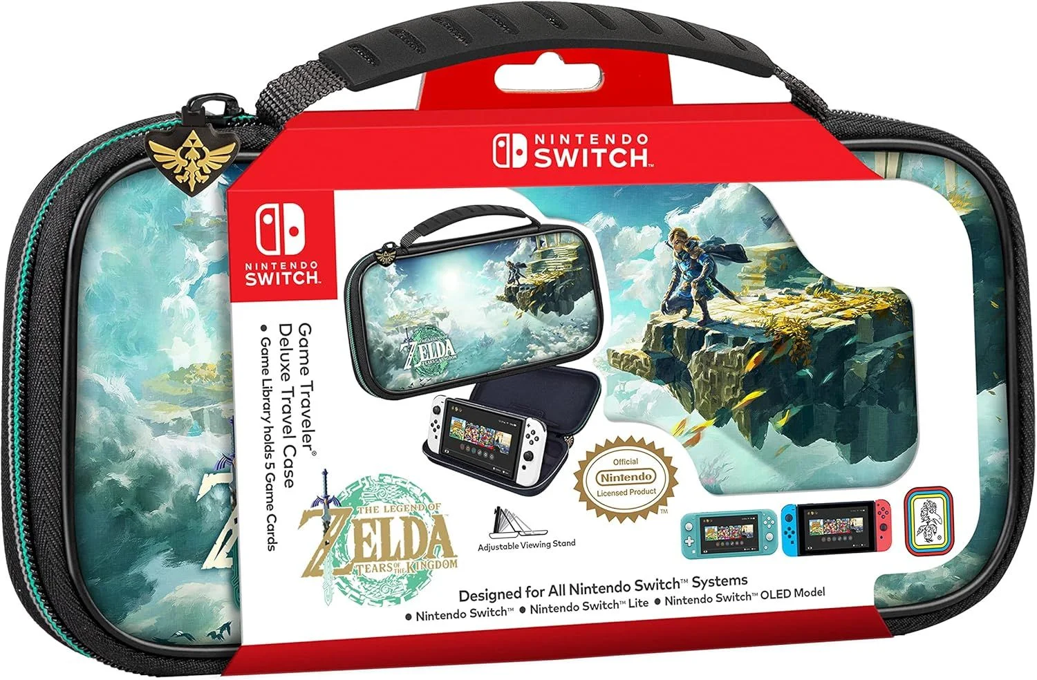 Big Ben - Officiële Deluxe Draagtas The Legend of Zelda: Tears of the Kingdom voor Nintendo Switch, Switch Lite en Switch OLED